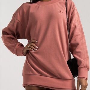 adidas Crewneck Sweater in Dusty Rose